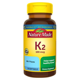 NatureMade美国进口天维美活性维生素K2胶囊维k成人高浓度100mcg