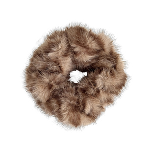 复古豹纹毛绒大肠发圈女秋冬新款头花毛茸茸不伤发头绳发绳橡皮筋