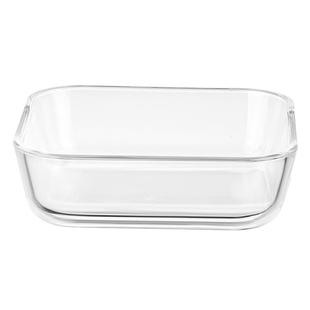 透明耐热方形烤盘玻璃碗简约甜品碗家用水果碗零食小吃调料碗碟