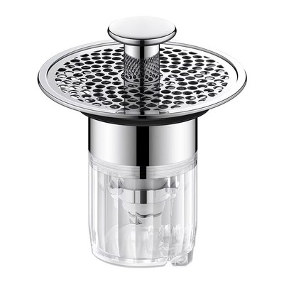 洗脸盆弹跳芯防臭过滤不锈钢防漏洗手盆通用面盆下水塞摁压下水器