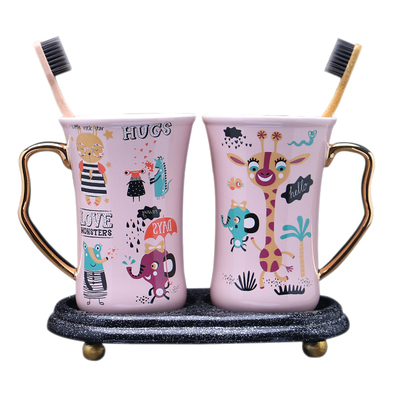 yuanyuanmei陶瓷洗漱杯厂家批发