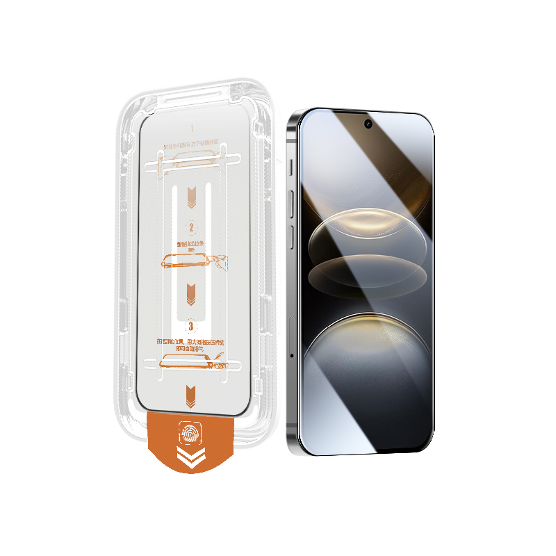 适用于vivox200promini钢化膜无尘秒贴神器全屏高清防摔抗指纹X200Promini手机膜保护防蓝光不碎边刚化膜VIVO