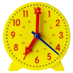 钟表模型小学生一年级数学教具儿童认识时间时钟学习器钟面学具