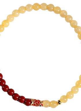 【杭州灵隐官方】锦鲤蜜蜡手串