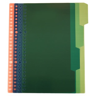 马卡龙彩色分页分隔纸pp塑料索引卡活页本B5内页隔页纸a5标签索引纸a4分类纸记事笔记本初中小学生专用资料夹