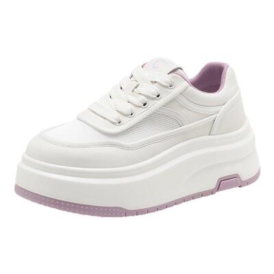 千百度小白鞋女夏季新款百搭厚底增高休闲鞋轻便透气运动鞋女