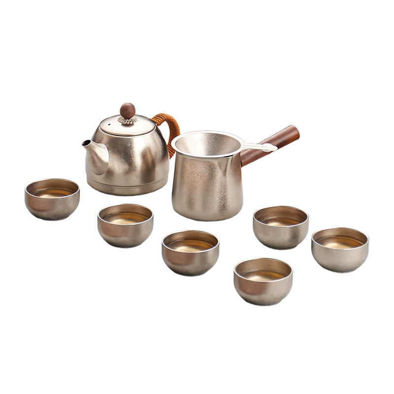 纯钛功夫茶具套装办公室泡茶专用