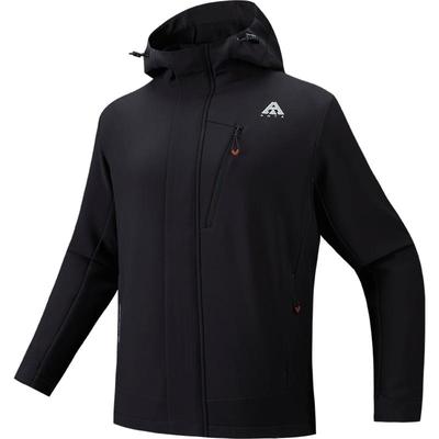 安踏软壳外套男款冬季冲锋衣防风防泼水外套官方正品登山服男