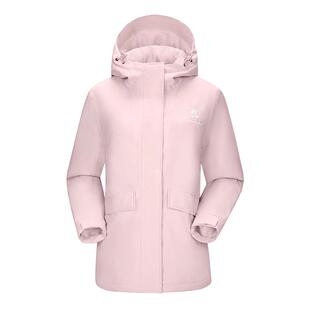 骆驼户外夹棉冲锋衣男女款加厚棉服外套防风防水旅游保暖登山服装