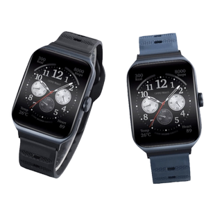 适用oppowatch3Pro手表watchX新款透气FKM氟橡胶表带运动watch4Pro智能男士腕带女生夏天透气非原装配件柔软