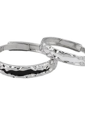 深渊情侣款高级感简约戒指男女