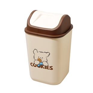 卫生间垃圾桶家用带盖2025新款厕所夹缝纸桶卧室客厅翻盖纸篓摇盖