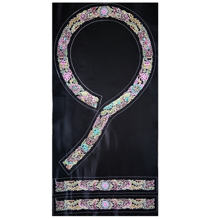 贵州水族马尾绣机绣刺绣片少数民族风服装领口绣花苗绣绣品补丁贴