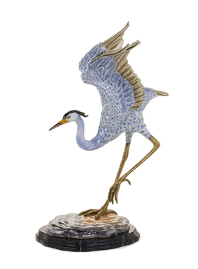 欧式美式雕塑客厅纯铜瓷摆件法式