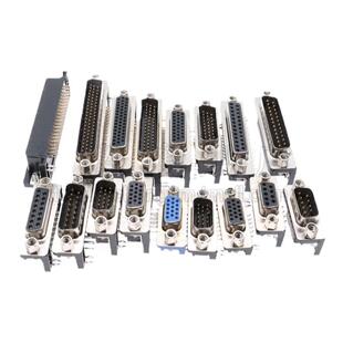 DB9/DR15/25/26/37/44/62P公母焊板插板 90度弯脚/针 串口VGA插座