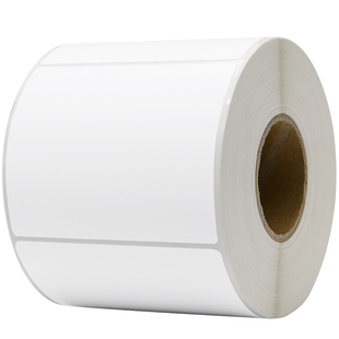 艾利铜版纸标签0*不干胶条码纸箱贴合格证打印纸空白背胶铜板定制