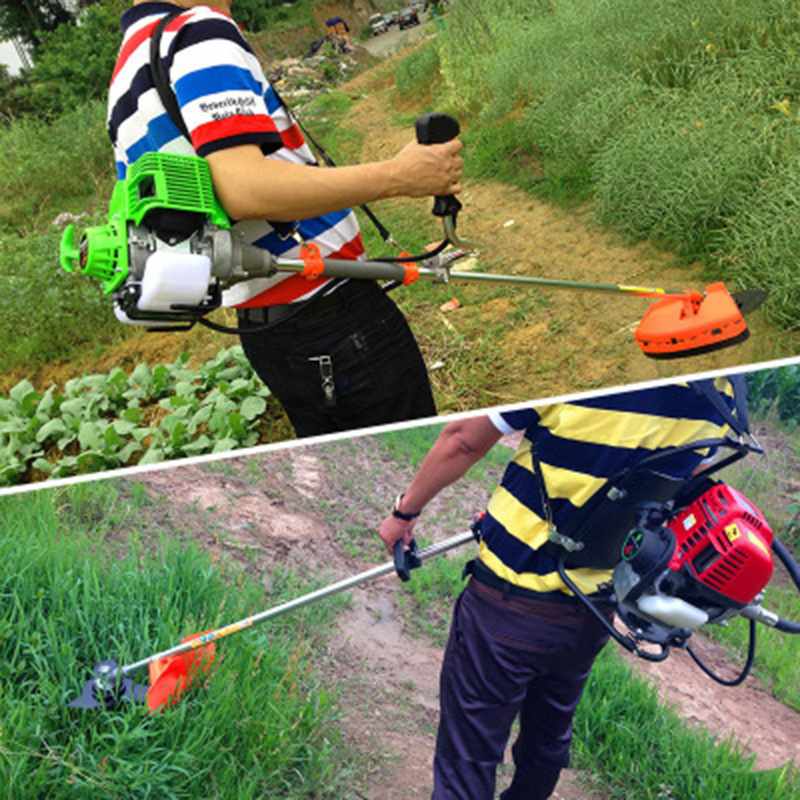 哇噢定制除草机侧挂背负式割草机割灌机小麦水稻收割机配华盛动力