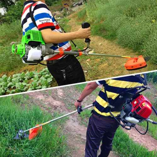 哇噢定制除草机侧挂背负式割草机割灌机小麦水稻收割机配华盛动力