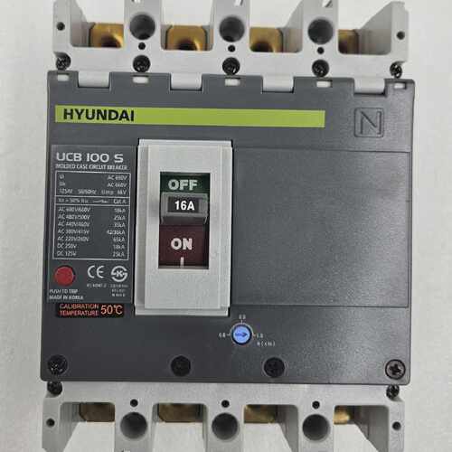HYUNDAI UCB 100 S-F 16A 50C MOLDED CASE CIRCUIT BREAKER [FAS
