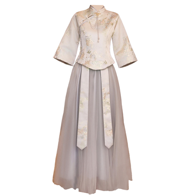 中式伴娘服女2025新款礼服裙