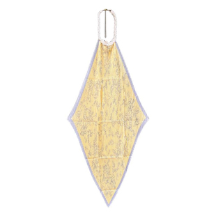 ANTIMOON唐人街珍珠 吊坠挂脖露背印花褶皱艺术辣妹度假丝巾上衣