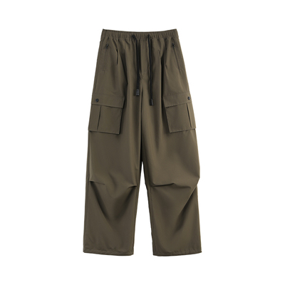 春季新款针梭织拼轻户外长裤