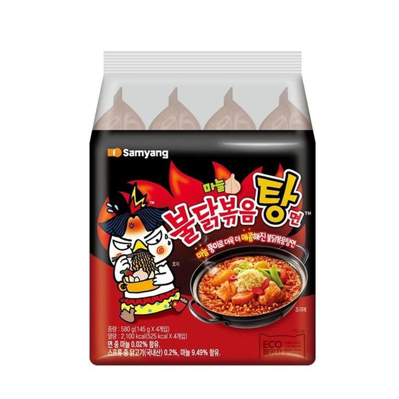 三养火鸡汤面蒜香味韩国进口泡面
