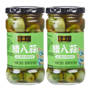 【六必居官旗】翡翠腊八蒜 290g*2瓶