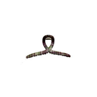 苏小北格纹大号鲨鱼夹女抓夹2025新款高级感后脑勺发量多盘发发夹