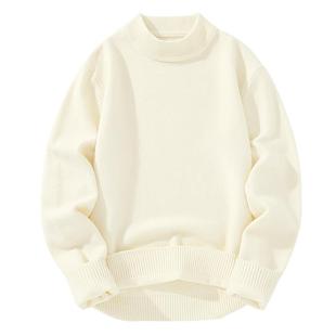 NN真维斯毛衣男款秋冬季加厚慵懒感保暖本半高领上衣青少年针织衫