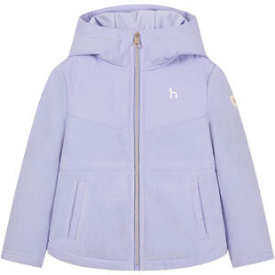 hazzys哈吉斯童装女童外套2025秋新中大童舒适摇粒绒长袖上衣