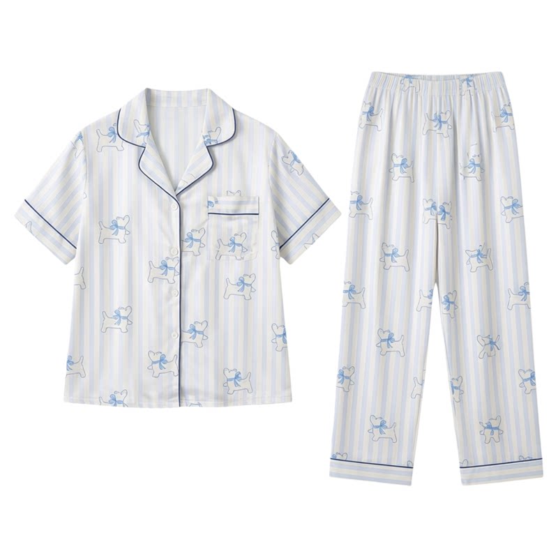 真丝睡衣女夏季短袖新款高级感
