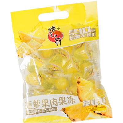 蜡笔小新菠萝果肉果冻720g*1袋