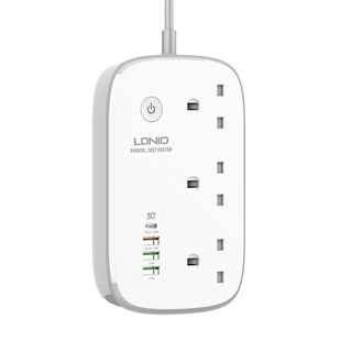 LDNIO香港版英规USB插座WIFI插线板拖板智能家用英规白色带PD快充