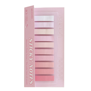 三年二班莫兰迪色系索引贴便签条标签粘性小条书写标记贴便利贴K