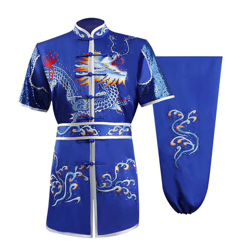 大业亨通长拳武术竞赛服装男彩服