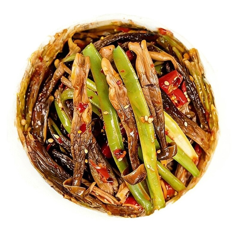 即食香辣贡菜鹿茸菇脆嫩下饭