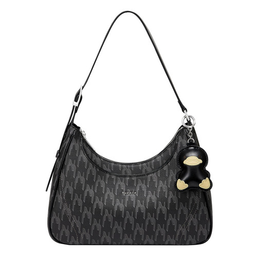 NU纽芝兰2025秋冬新款鸭子HOBO弯月包百搭手提单肩包斜挎腋下包女