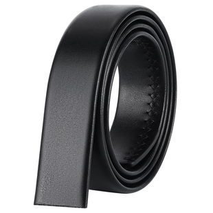 袋鼠皮带无头男士真皮自动扣腰带不带头裤带条无扣头加长带身男款