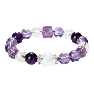 zeroline九紫离火紫水晶手链女款轻奢小众精致水晶手串男生日礼物