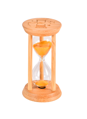 圆木木质计时器儿童书房防摔摆件