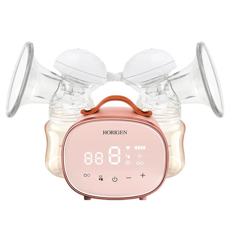 好女人小電視吸奶器電動雙邊母乳全自動便攜集奶器躺吸穿戴免手扶
