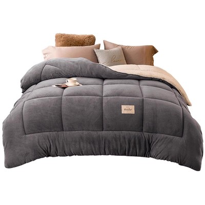 2025加厚保暖牛奶绒羊羔绒双面绒冬被子被芯春秋被冬天学生单被