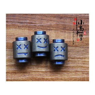 PEI钛马钛合金表情包EDC伞绳挂坠刀坠弹弓推牌坠挂扣拉链头项链坠