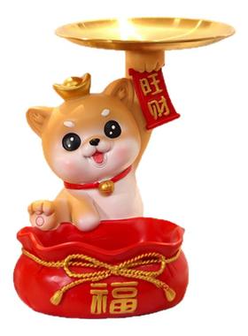 入户进门旺财狗玄关鞋柜钥匙收纳摆件置物装饰客厅乔迁新居礼品