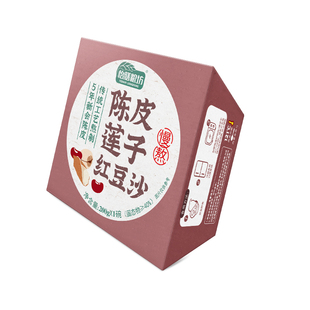陈皮莲子红豆沙免煮小碗饱腹代餐早餐粥速食粥下午茶甜品广式即食