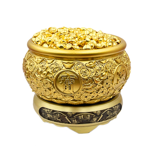 迷你金条元宝摆件开业乔迁聚宝盆百福缸压缸配件装饰小金块