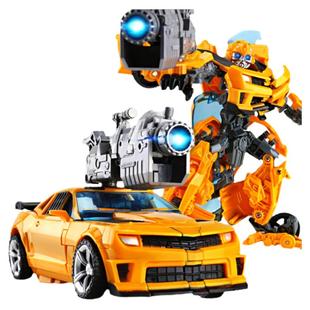 合金版变形玩具汽车机器人金刚黄蜂擎天钢索铁渣手办儿童玩具男孩