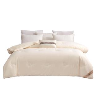 富丽真金纯棉大豆蛋白纤维被子被芯增厚被全棉单双人冬被安杰尔