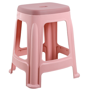 塑料凳子加厚成人板凳家用客厅餐桌凳子塑胶椅子高凳熟胶防滑板凳